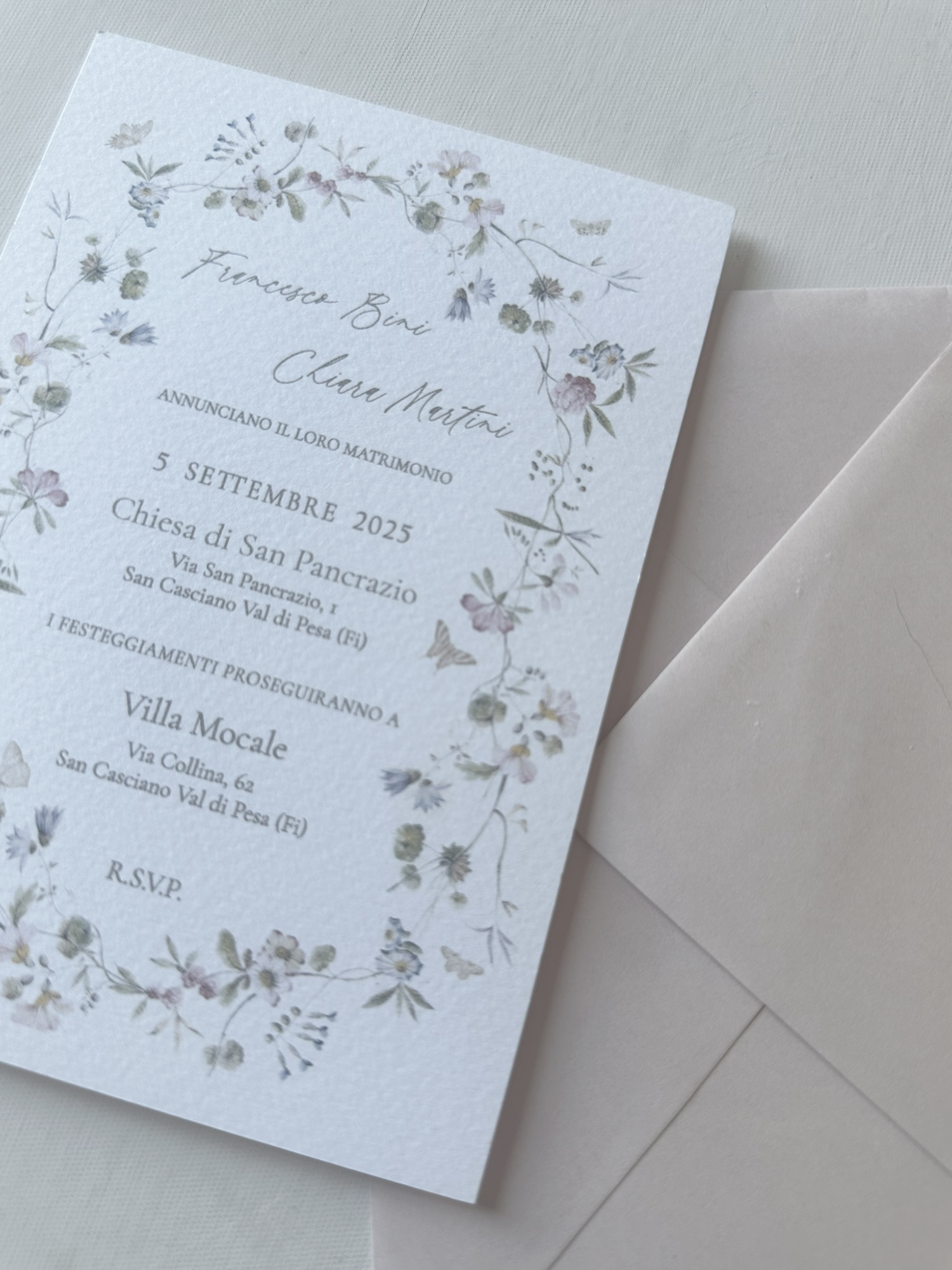 Rania partecipazione stile botanical - immagine 3