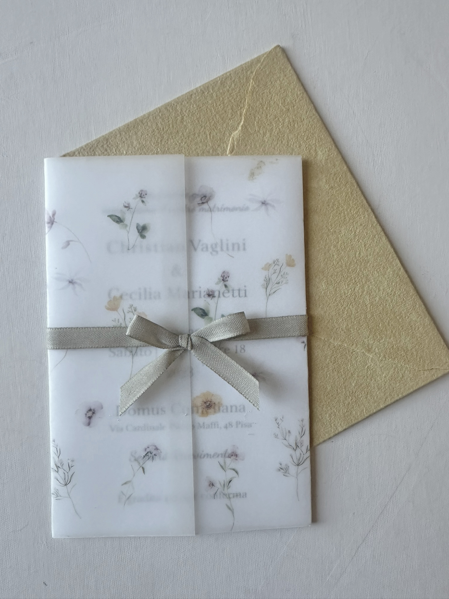 Nancy partecipazione stile botanical - immagine 5