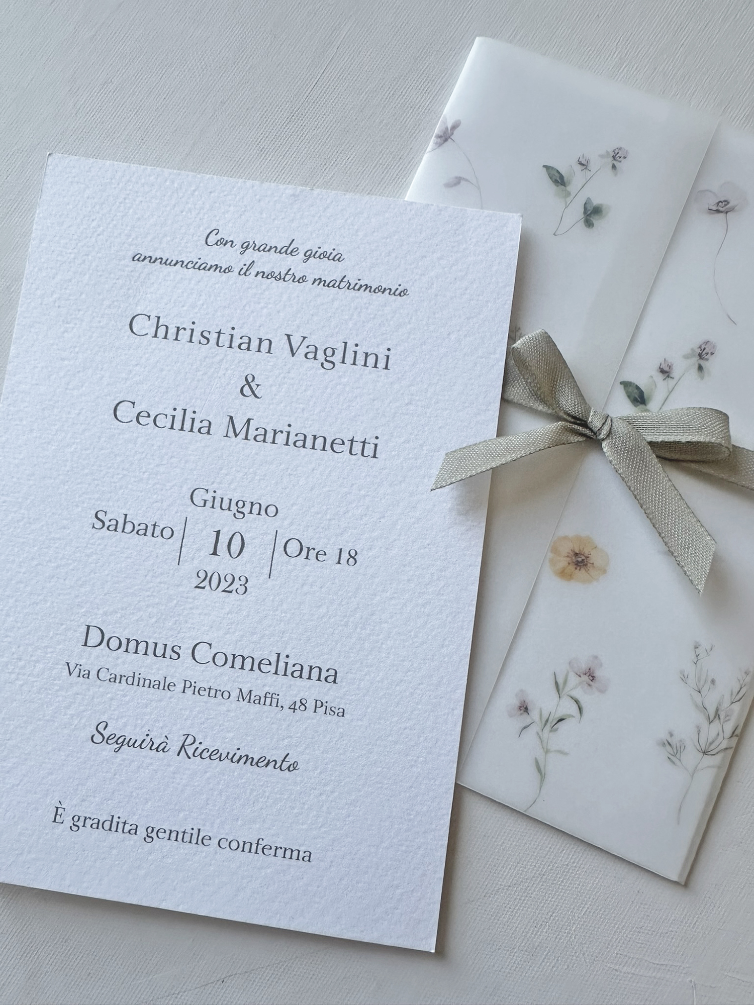 Nancy partecipazione stile botanical - immagine 4