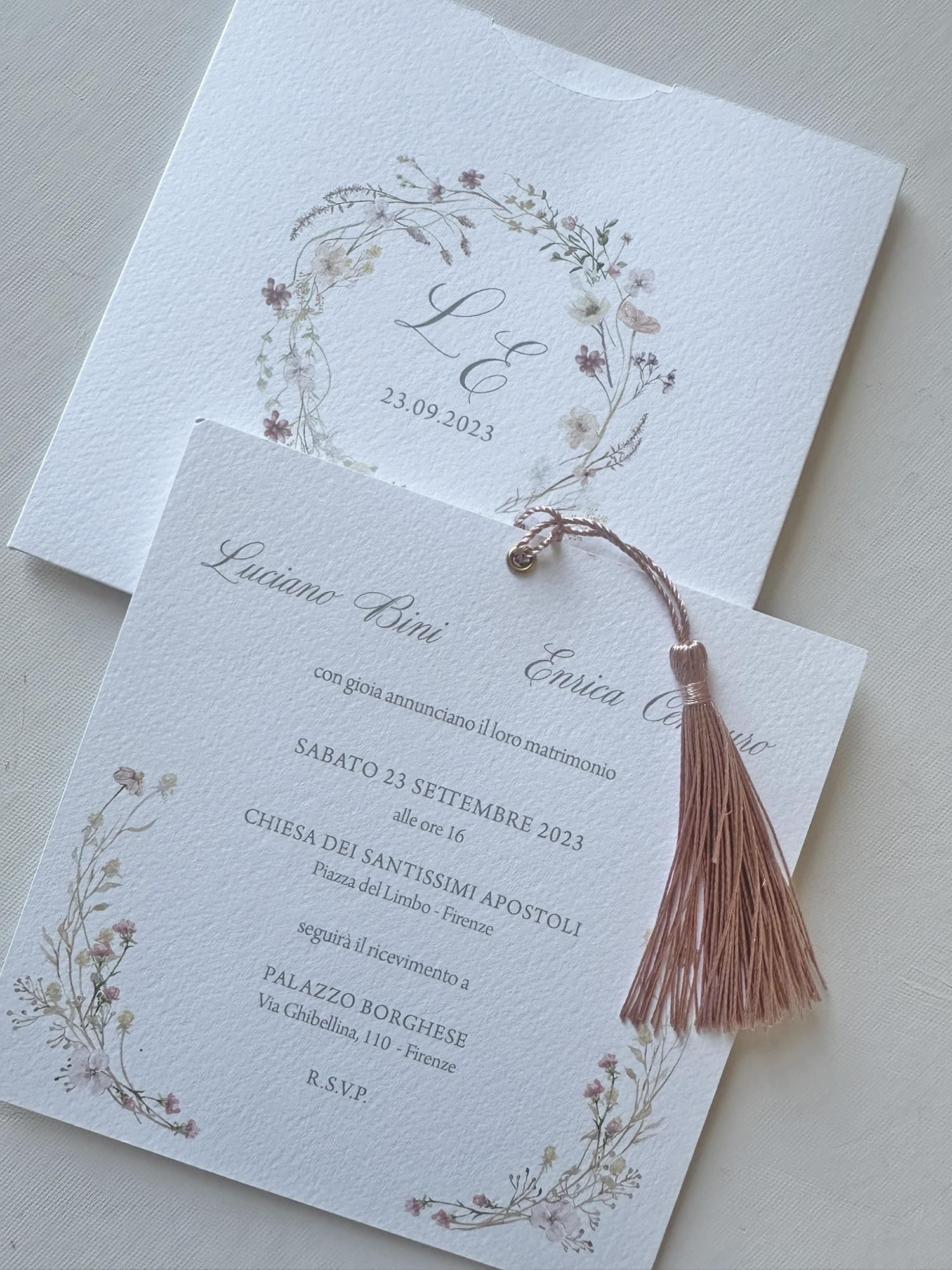 Lauretta partecipazione stile botanical - immagine 3
