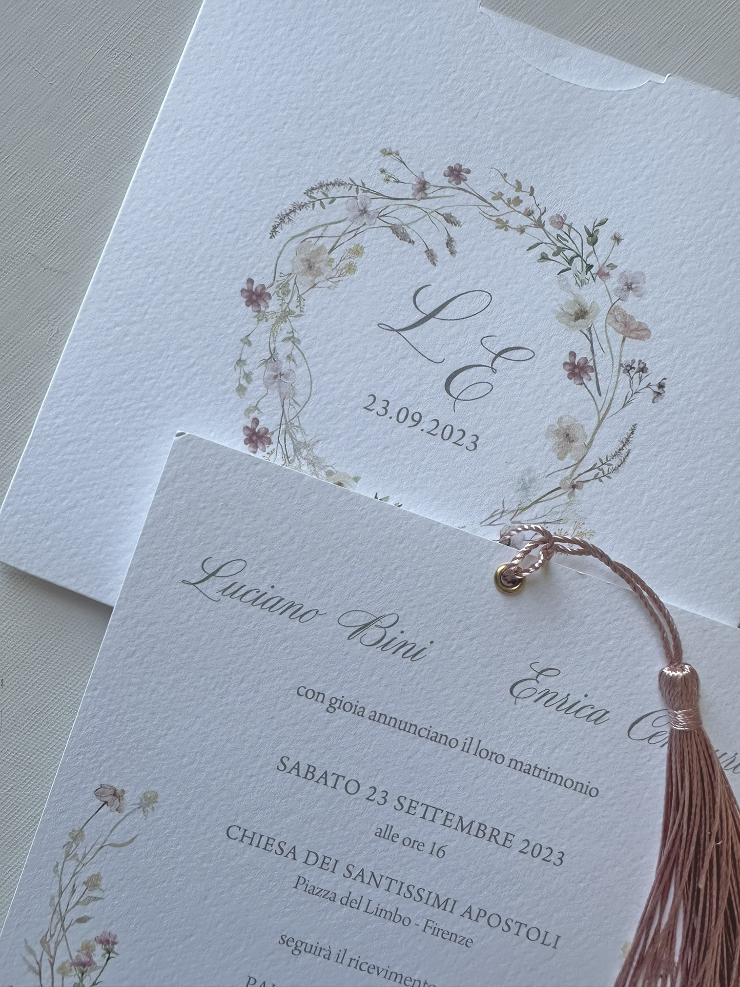 Lauretta partecipazione stile botanical - immagine 4