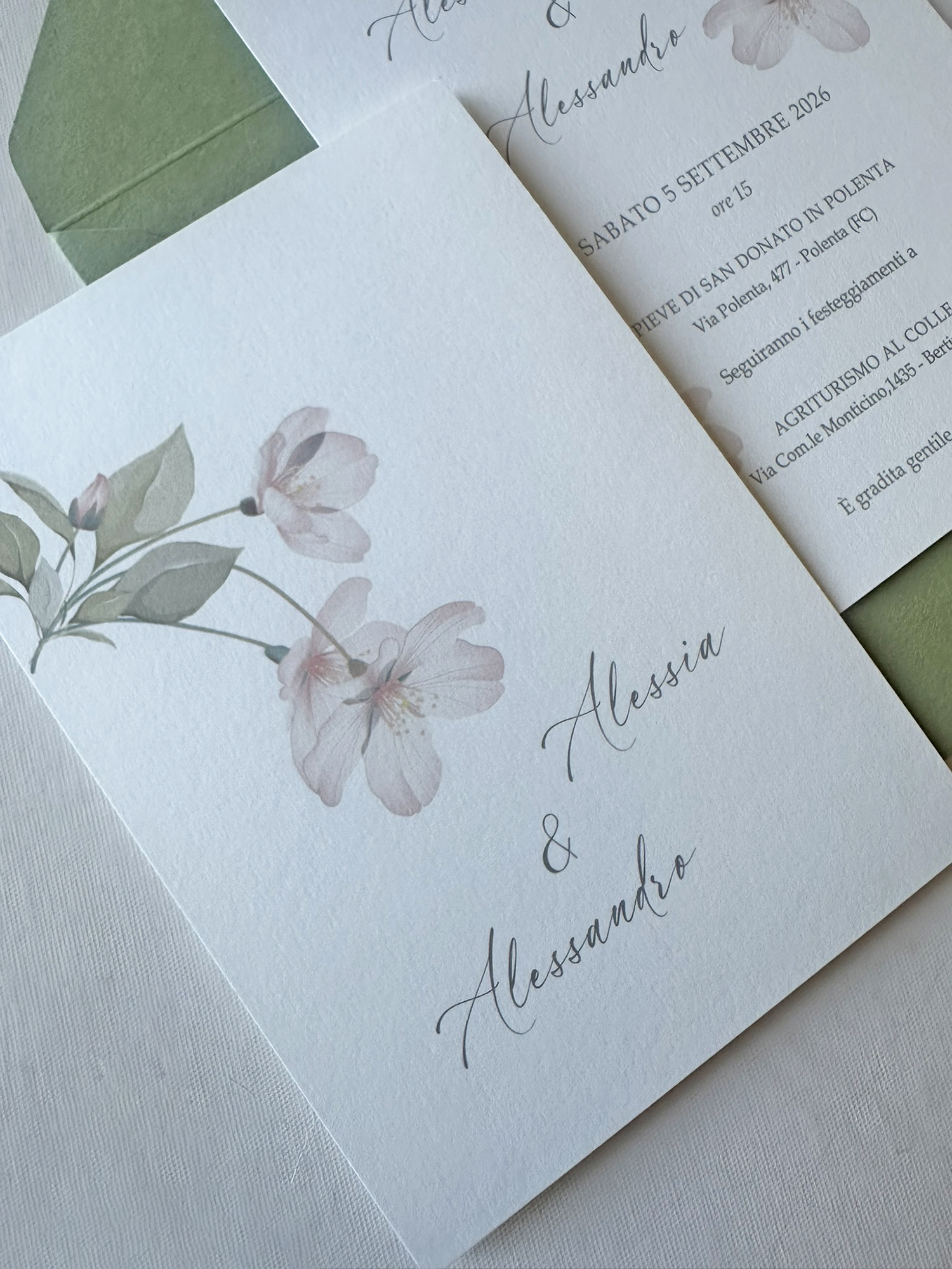 Veronica partecipazione stile floreale - immagine 4
