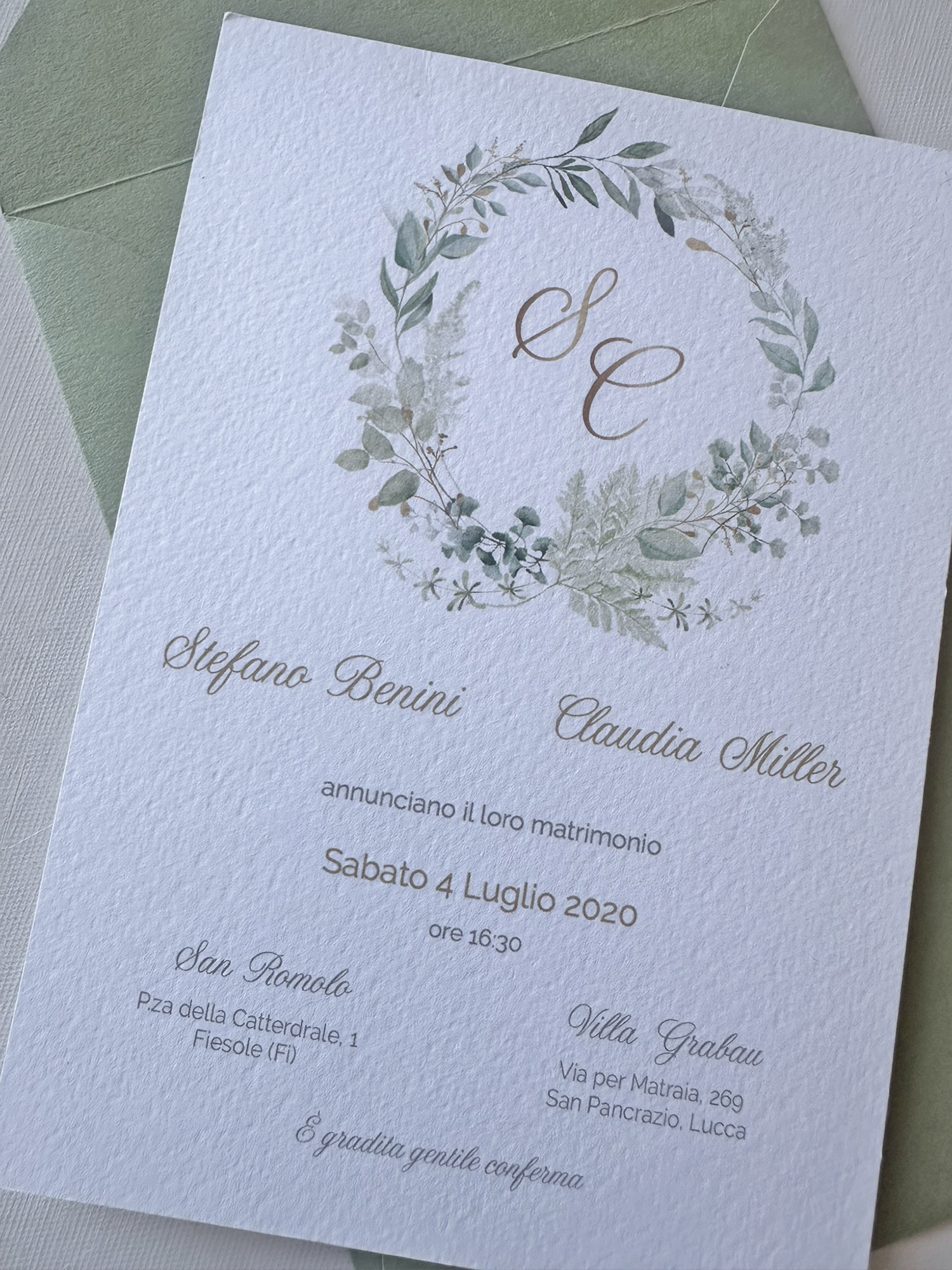 Sarita partecipazione stile floreale - immagine 4