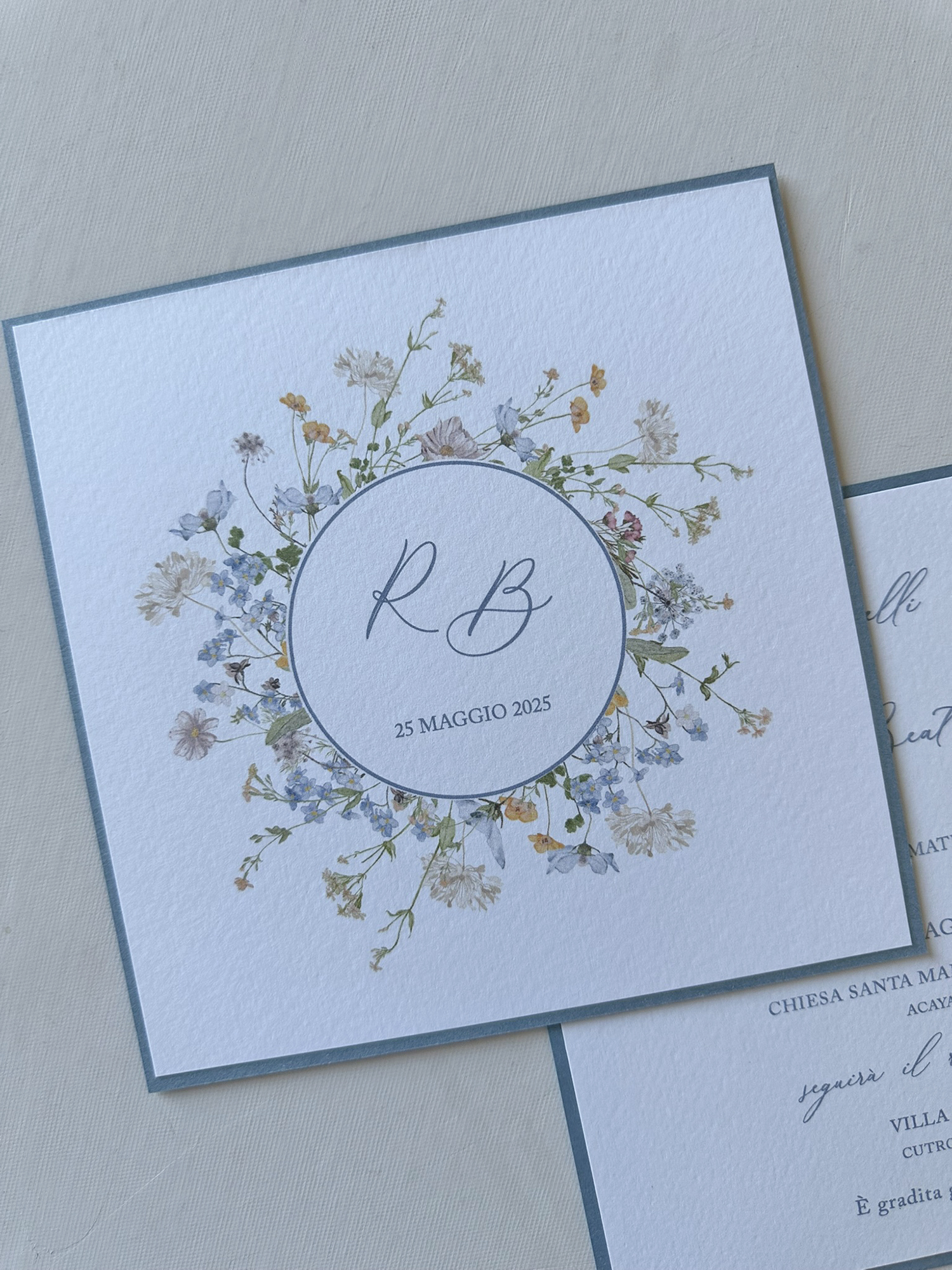 Nadine partecipazione stile botanical - immagine 2