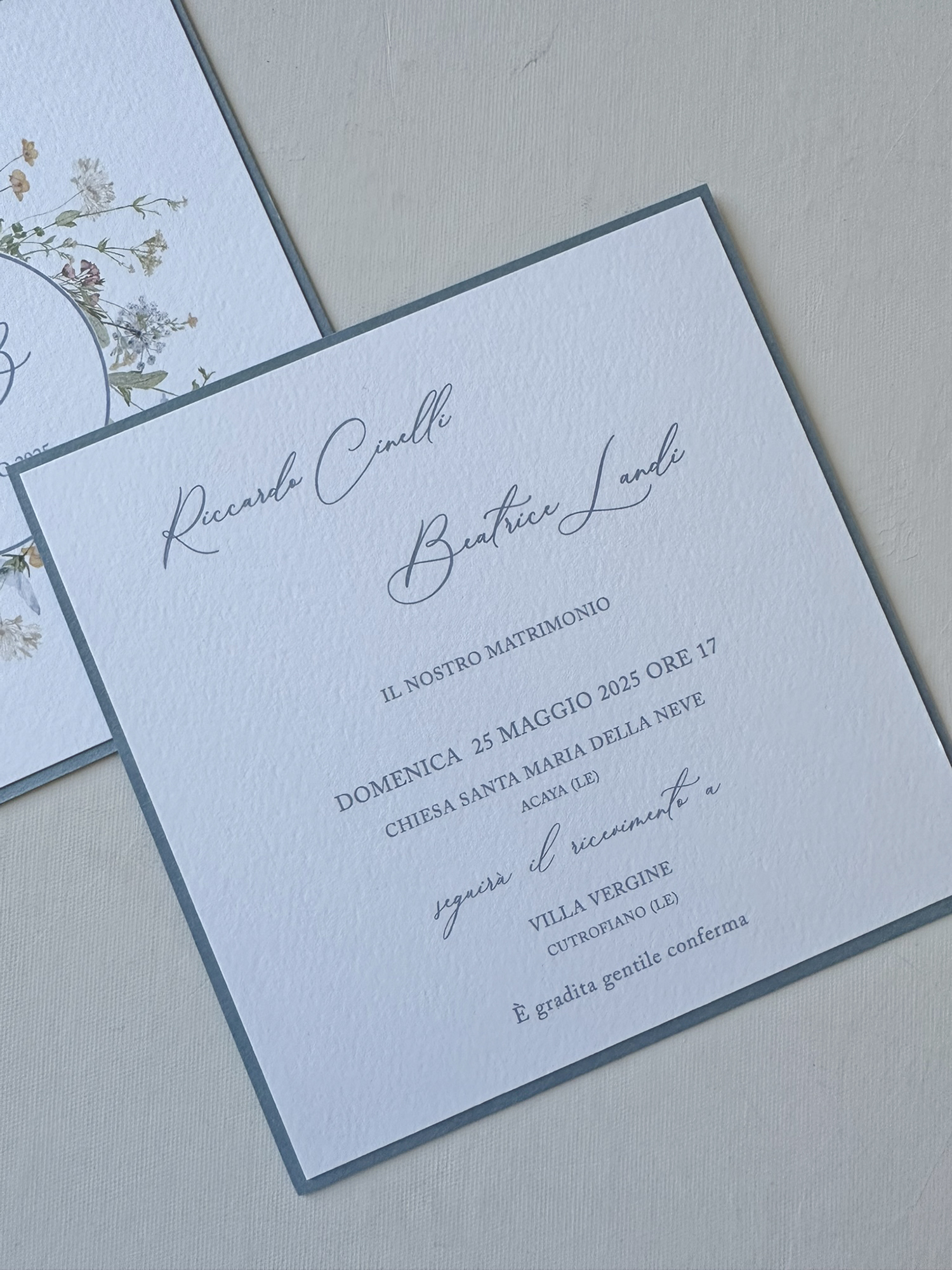 Nadine partecipazione stile botanical - immagine 3