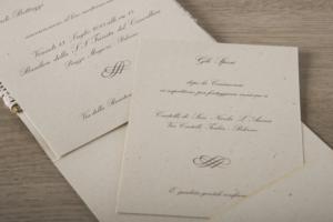 Cassiopea partecipazione nozze vintage