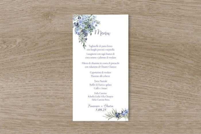 Michela menu matrimonio